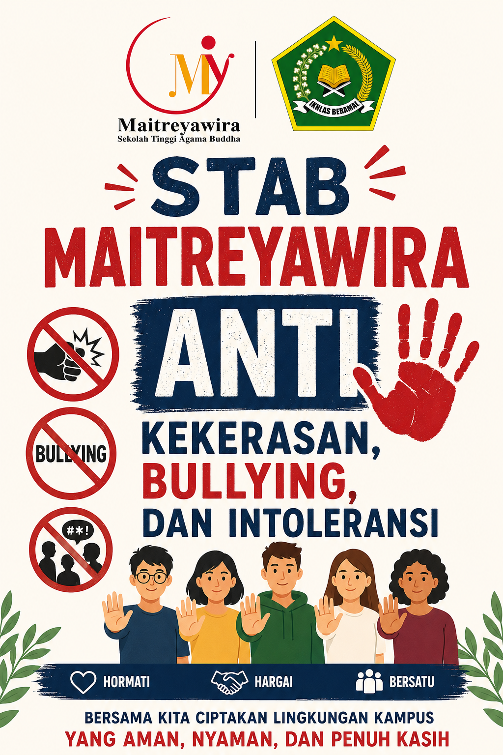 Poster Anti Kekerasan STAB Maitreyawira